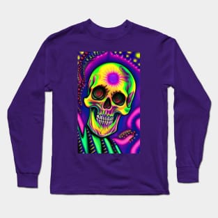 Colorful skull artwork Long Sleeve T-Shirt